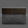 Чохол-конверт із клапаном шкіра+фетр для MacBook 14