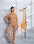 Теплый флисовый домашний комплект 'Giraffe' Rebelle Нидерланды оранжево-белый S (2)