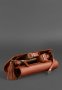 Жіноча шкіряна сумка Еліс світло-коричнева Краст (6)