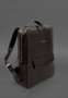 Шкіряний рюкзак на блискавці Cooper maxi темно-коричневий (2)