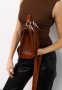 Жіноча шкіряна сумка Futsy Світло-коричнева (3)