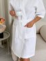 Білий жіночий халат банний з 100% бавовни Cosy M (4)