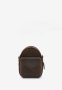 Шкіряна жіноча міні-сумка Kroha темно-коричнева vintage (3)