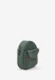 Шкіряна жіноча міні-сумка Kroha зелена vintage (4)