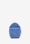 Шкіряна жіноча міні-сумка Kroha блакитний краст (3)