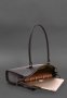 Жіноча шкіряна сумка Business темно-коричнева Краст (7)