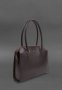Жіноча шкіряна сумка Business темно-коричнева Краст (3)