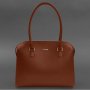 Жіноча шкіряна сумка Business світло-коричневий Краст (7)