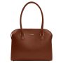 Жіноча шкіряна сумка Business світло-коричневий Краст (8)