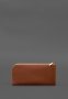 Шкіряне портмоне-купюрник на блискавці 14.1 світло-коричневе (10)
