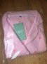 Розовая пижама женская из муслина натуральная Сердечки L (7)