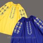 Блуза вышиванка женская синего цвета (9)
