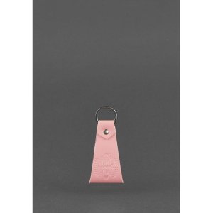 Кожаный розовый брелок-петля - 8036514 - SvitStyle