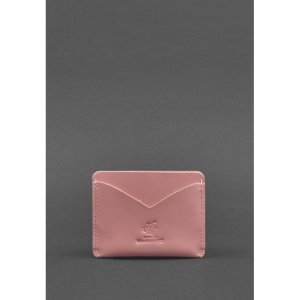 Жіноча шкіряна візитниця 5.0 рожева - SvitStyle