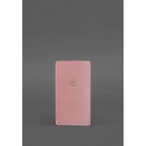 Шкіряний чохол для iPhone 12 Рожевий - SvitStyle