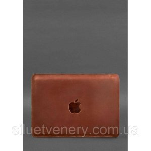 Шкіряний чохол для MacBook 15-16 Світло-коричневий - SvitStyle