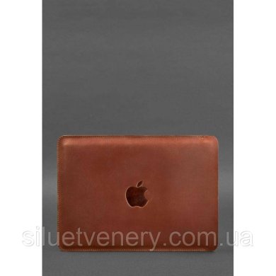 Шкіряний чохол для MacBook 15-16 Світло-коричневий - SvitStyle