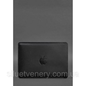 Шкіряний чохол для MacBook 15-16 Чорний - SvitStyle