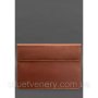 Шкіряний чохол-конверт на магнітах для MacBook 16 дюйм Світло-коричневий Crazy Horse (1)