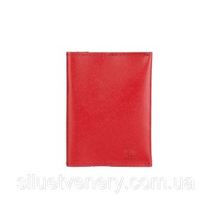 Паспортна обкладинка червона сап'ян - 8534018 - SvitStyle