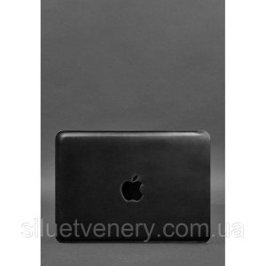 Шкіряний чохол для MacBook 14 дюйм Чорний Crazy Horse - 8534065 - SvitStyle