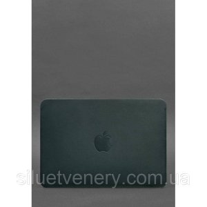 Чохол із натуральної шкіри для MacBook 13 дюйм Зелений краст - 8534112 - SvitStyle