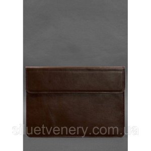 Шкіряний чохол-конверт на магнітах для MacBook 16 дюйм Бордовий - 8534124 - SvitStyle
