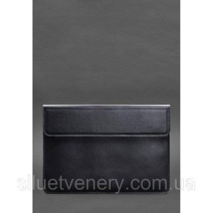 Шкіряний чохол-конверт на магнітах для MacBook 13 Темно-синій - 8534128 - SvitStyle