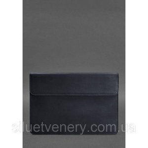 Шкіряний чохол-конверт на магнітах для MacBook 13 Синій Crazy Horse - 8534129 - SvitStyle