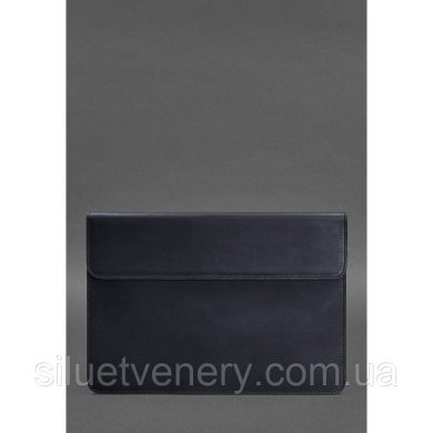 Шкіряний чохол-конверт на магнітах для MacBook 13 Синій Crazy Horse - SvitStyle