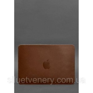 Чохол із натуральної шкіри для MacBook 13 дюйм Світло-коричневий - SvitStyle