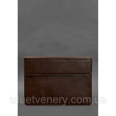 Шкіряний чохол-конверт на магнітах для MacBook 14 Бордовий - SvitStyle