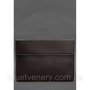 Шкіряний чохол-конверт на магнітах для MacBook 16 дюйм Темно-коричневий (1)