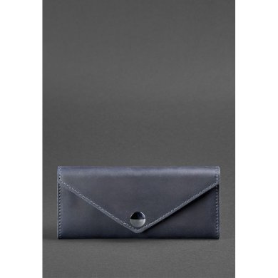 Жіночий шкіряний гаманець Керрі 1.0 синій - SvitStyle