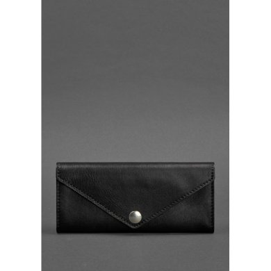 Жіночий шкіряний гаманець Керрі 1.0 чорний Krast - SvitStyle