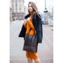Шкіряна жіноча сумка шоппер Бетсі темно-коричнева (1)