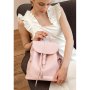 Шкіряний жіночий рюкзак Олсен рожевий (1)