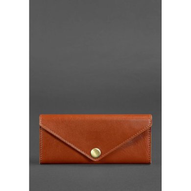 Жіночий шкіряний гаманець Керрі 1.0 світло-коричневий - SvitStyle