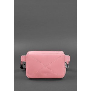 Шкіряна жіноча поясна сумка Dropbag Mini рожева - 8536735 - SvitStyle
