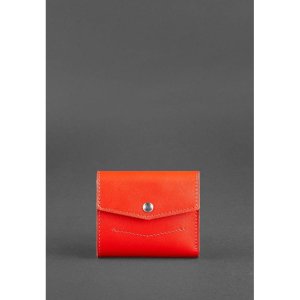 Жіночий шкіряний гаманець 2.1 Яскраво-червоний - SvitStyle