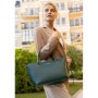 Жіноча шкіряна сумка Midi зелена (1)