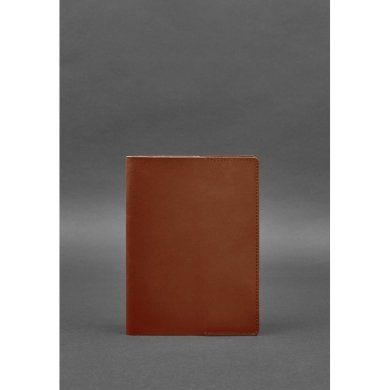 Шкіряна обкладинка для блокнота 6.0 (софт-бук) світло-коричнева - SvitStyle