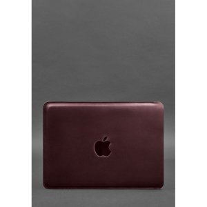 Шкіряний чохол для MacBook 13 дюйм Бордовий Crazy Horse - 8536937 - SvitStyle
