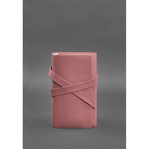 Жіночий шкіряний блокнот (Софт-бук) 1.0 Рожевий - 8536972 - SvitStyle