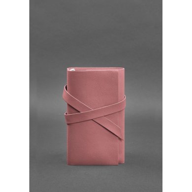 Жіночий шкіряний блокнот (Софт-бук) 1.0 Рожевий - SvitStyle