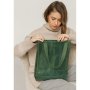 Шкіряна жіноча сумка шоппер Бетсі зелена (1)