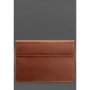 Шкіряний чохол-конверт на магнітах для MacBook 16 дюйм Світло-коричневий Crazy Horse (1)