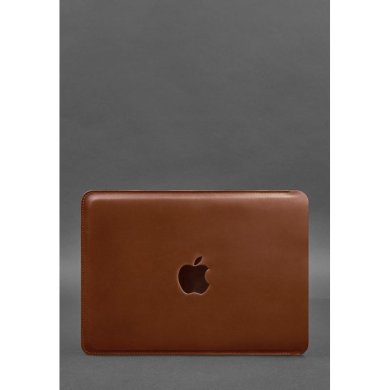Шкіряний чохол для MacBook 13 дюйм Світло-коричневий Crazy Horse - SvitStyle