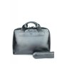Шкіряна ділова сумка Attache Briefcase чорний (1)