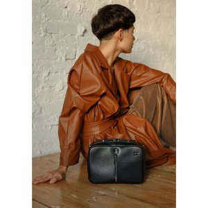 Жіноча шкіряна сумка Avenue чорна сап'ян - 8537015 - SvitStyle